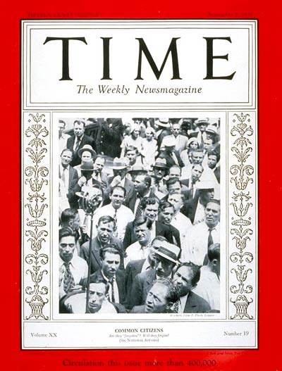 TIME Magazine Cover: Common Citizens -- Nov. 7, 1932