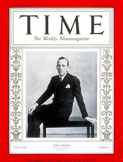 TIME Magazine Cover: Noel Coward -- Jan. 30, 1933