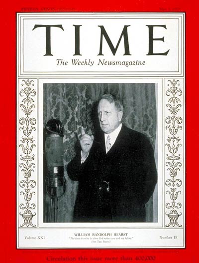 TIME Magazine Cover: William R. Hearst -- May 1, 1933