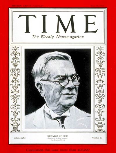 TIME Magazine Cover: Gerardo Machado -- May 15, 1933