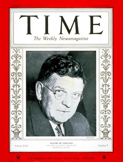 TIME Magazine Cover: Edward J. Kelly -- Aug. 28, 1933