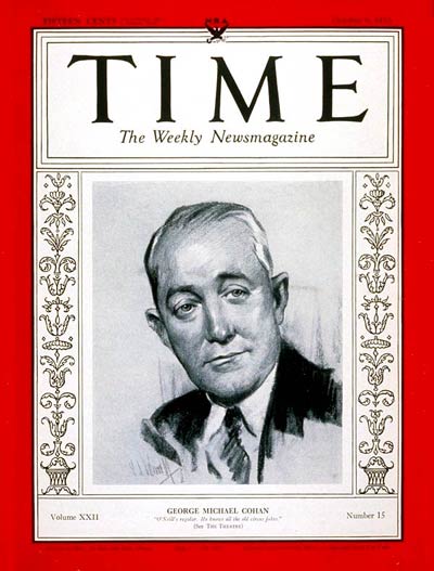 TIME Magazine Cover: George M. Cohan -- Oct. 9, 1933