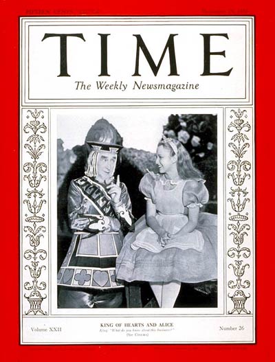 TIME Magazine Cover: Alice in Wonderland -- Dec. 25, 1933