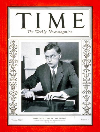 TIME Magazine Cover: James B. Conant -- Feb. 5, 1934