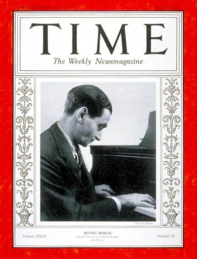 TIME Magazine Cover: Irving Berlin -- May 28, 1934