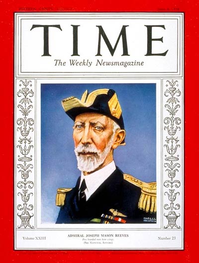 TIME Magazine Cover: Admiral Joseph Reeves -- June 4, 1934