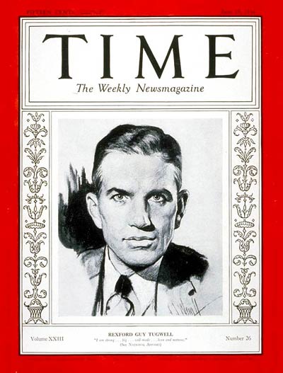TIME Magazine Cover: Rexford G. Tugwell -- June 25, 1934