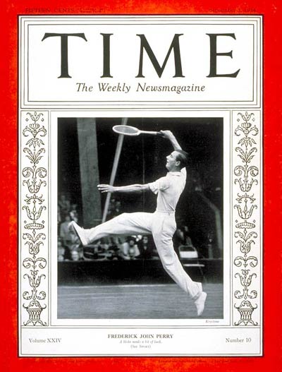 TIME Magazine Cover: Frederick J. Perry -- Sep. 3, 1934