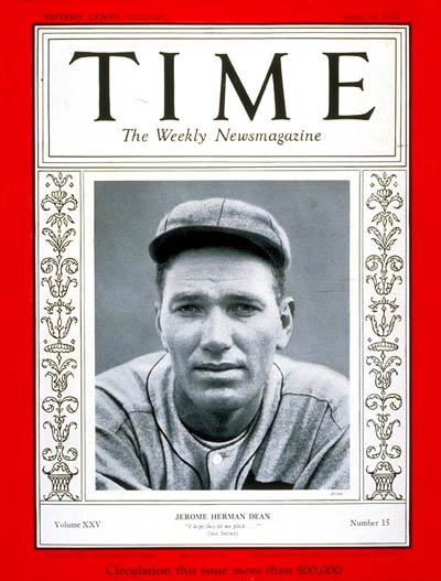 TIME Magazine Cover: Dizzy Dean -- Apr. 15, 1935