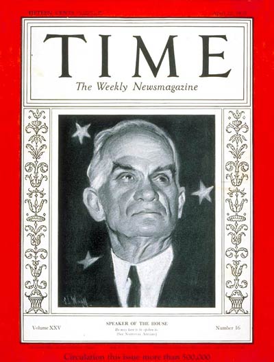 TIME Magazine Cover: Joseph W. Byrns -- Apr. 22, 1935