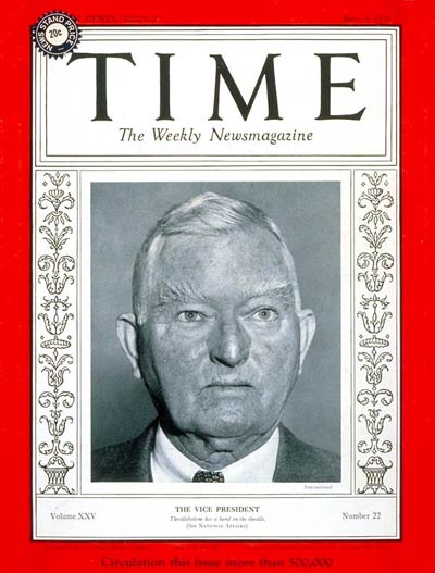 TIME Magazine Cover: John Nance Garner -- June 3, 1935