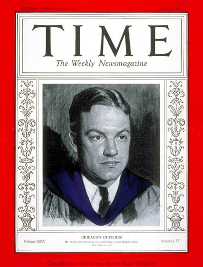 TIME Magazine Cover: Robert M. Hutchins -- June 24, 1935