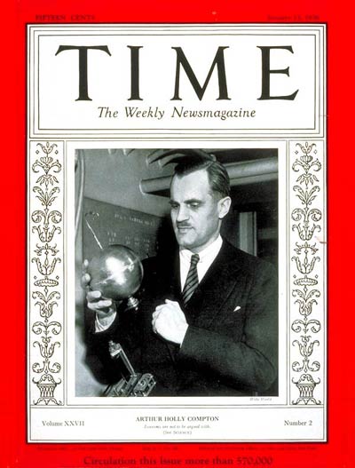 TIME Magazine Cover: Arthur H. Compton -- Jan. 13, 1936