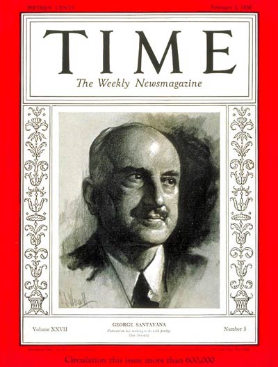 TIME Magazine Cover: George Santayana -- Feb. 3, 1936