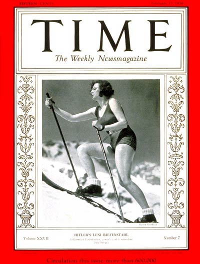 TIME Magazine Cover: Leni Riefenstahl -- Feb. 17, 1936