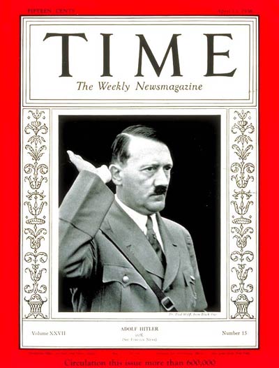 TIME Magazine Cover: Adolf Hitler -- Apr. 13, 1936