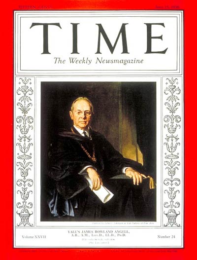 TIME Magazine Cover: James R. Angell -- June 15, 1936