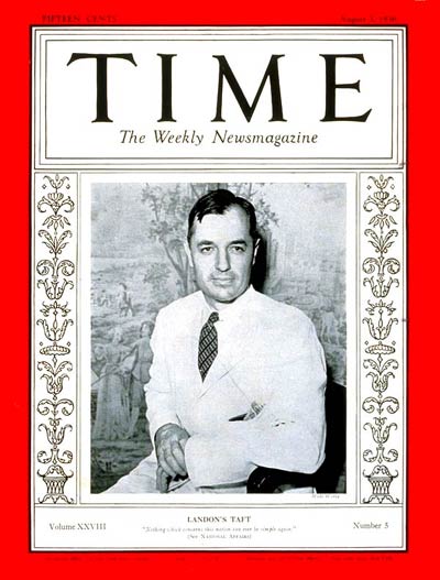 TIME Magazine Cover: Charles P. Taft -- Aug. 3, 1936