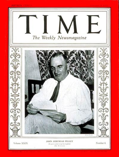 TIME Magazine Cover: John J. Pelley -- Feb. 8, 1937