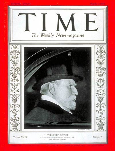 TIME Magazine Cover: Charles E. Hughes -- Mar. 1, 1937