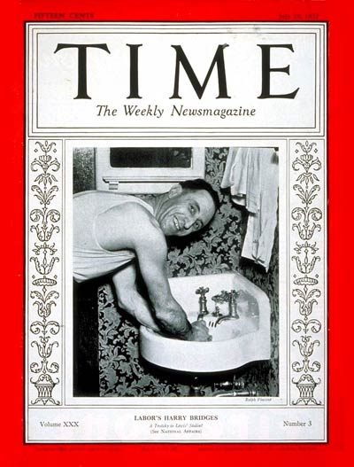TIME Magazine Cover: Harry Bridges -- July 19, 1937