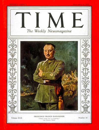 TIME Magazine Cover: Francisco Franco -- Sep. 6, 1937