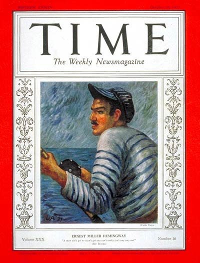 TIME Magazine Cover: Ernest Hemingway -- Oct. 18, 1937