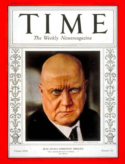 TIME Magazine Cover: Jean Sibelius -- Dec. 6, 1937