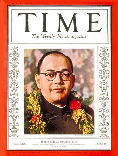 TIME Magazine Cover: Subhas C. Bose -- Mar. 7, 1938