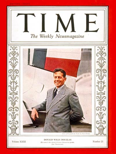 TIME Magazine Cover: Donald W. Douglas -- May 23, 1938