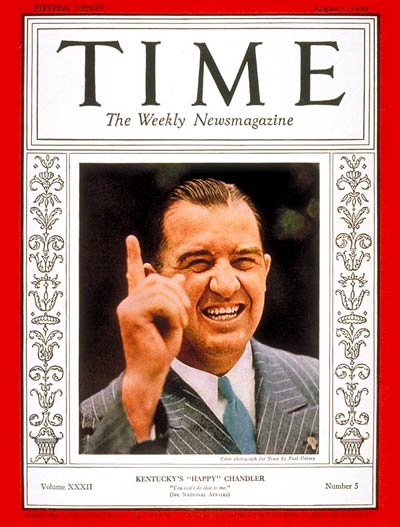 TIME Magazine Cover: Albert B. Chandler -- Aug. 1, 1938