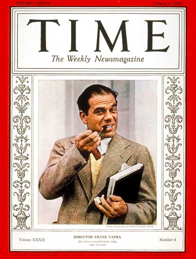TIME Magazine Cover: Frank Capra -- Aug. 8, 1938