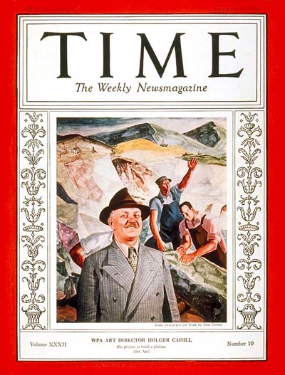 TIME Magazine Cover: Holger Cahill -- Sep. 5, 1938