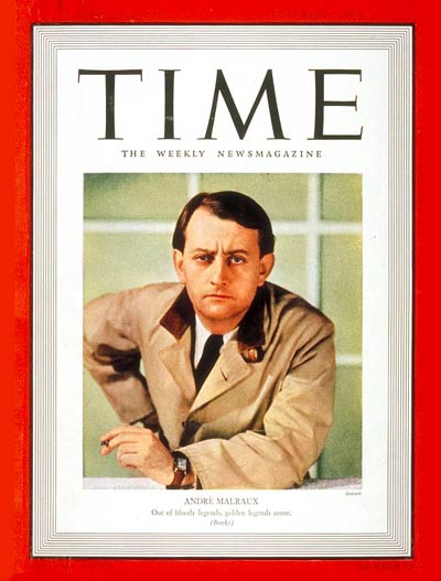 TIME Magazine Cover: André Malraux -- Nov. 7, 1938