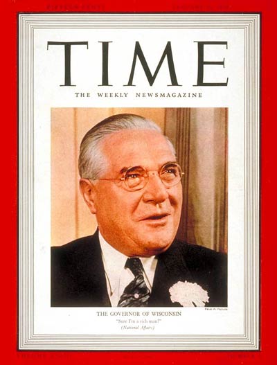 TIME Magazine Cover: Governor Julius P. Heil -- Jan. 16, 1939