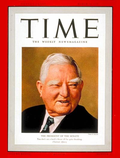TIME Magazine Cover: John Nance Garner -- Mar. 20, 1939