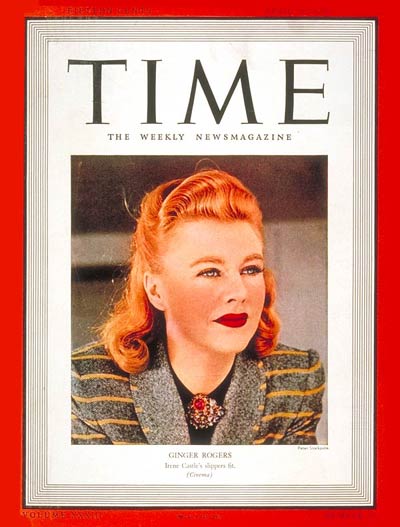 TIME Magazine Cover: Ginger Rogers -- Apr. 10, 1939