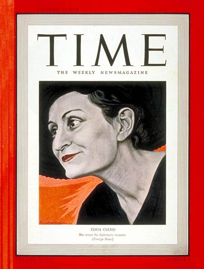 TIME Magazine Cover: Edda Ciano -- July 24, 1939