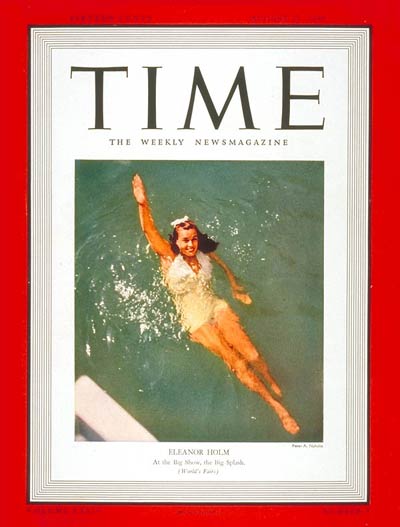 TIME Magazine Cover: Eleanor Holm -- Aug. 21, 1939