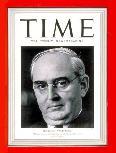 TIME Magazine Cover: Arthur Vandenberg -- Oct. 2, 1939
