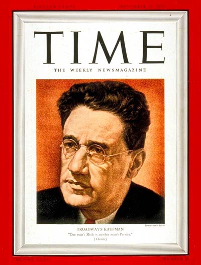 TIME Magazine Cover: George S. Kaufman -- Nov. 20, 1939