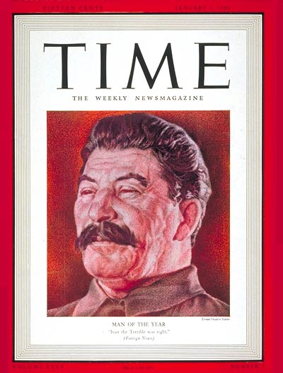 TIME Magazine Cover: Joseph Stalin, Man of the Year -- Jan. 1, 1940