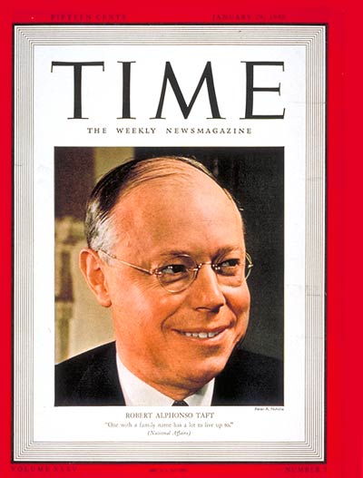 TIME Magazine Cover: Robert A. Taft -- Jan. 29, 1940