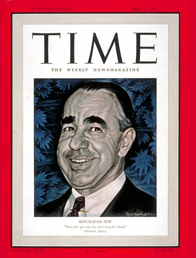 TIME Magazine Cover: Joseph N. Pew, Jr. -- May 6, 1940