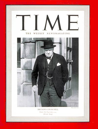 TIME Magazine Cover: Winston Churchill -- Sep. 30, 1940