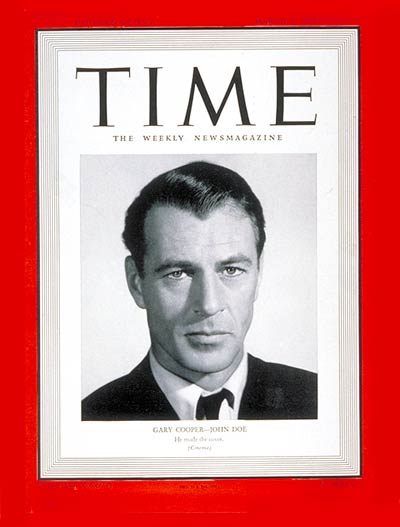 TIME Magazine Cover: Gary Cooper -- Mar. 3, 1941