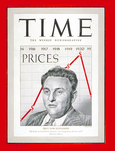 TIME Magazine Cover: Leon Henderson -- May 12, 1941