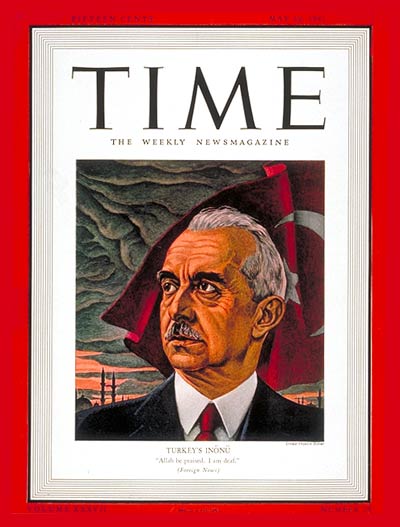 TIME Magazine Cover: Ismet Inonu -- May 19, 1941