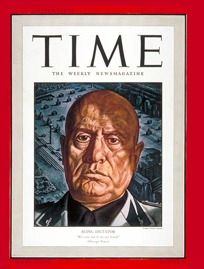TIME Magazine Cover: Benito Mussolini -- June 9, 1941