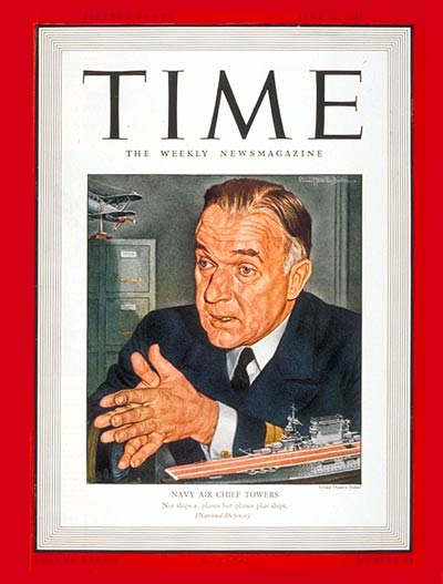TIME Magazine Cover: Rear Admiral Jack Towers -- June 23, 1941